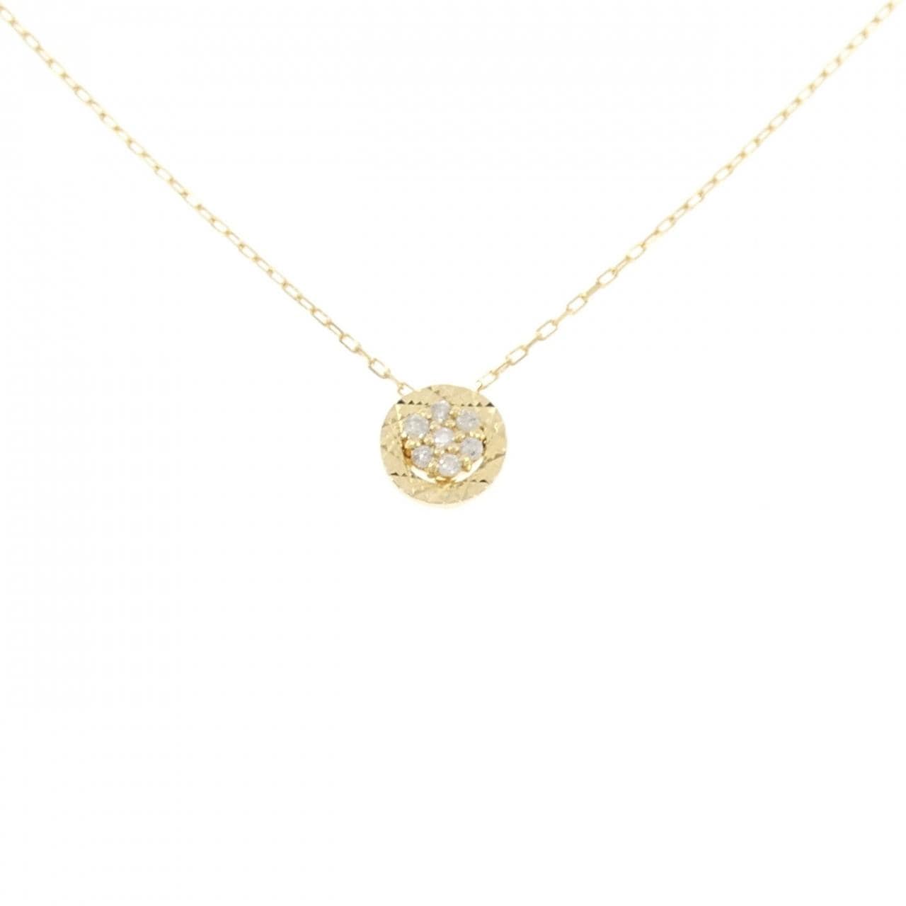 K18YG ダイヤモンド ネックレス 0.07CT