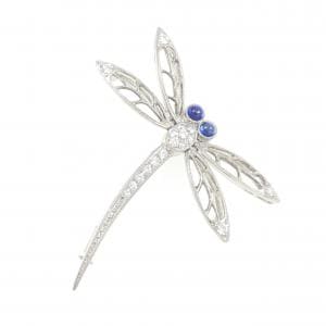 平和堂 サファイヤ ブローチ 0.48CT