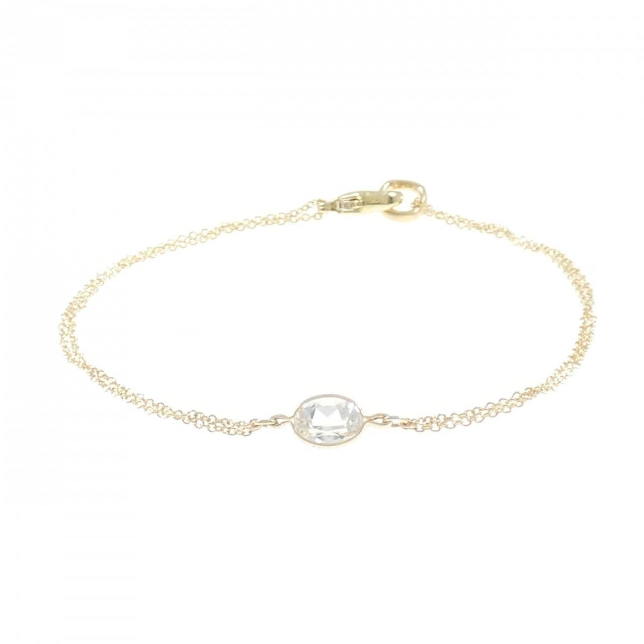 585YG White Topaz Bracelet