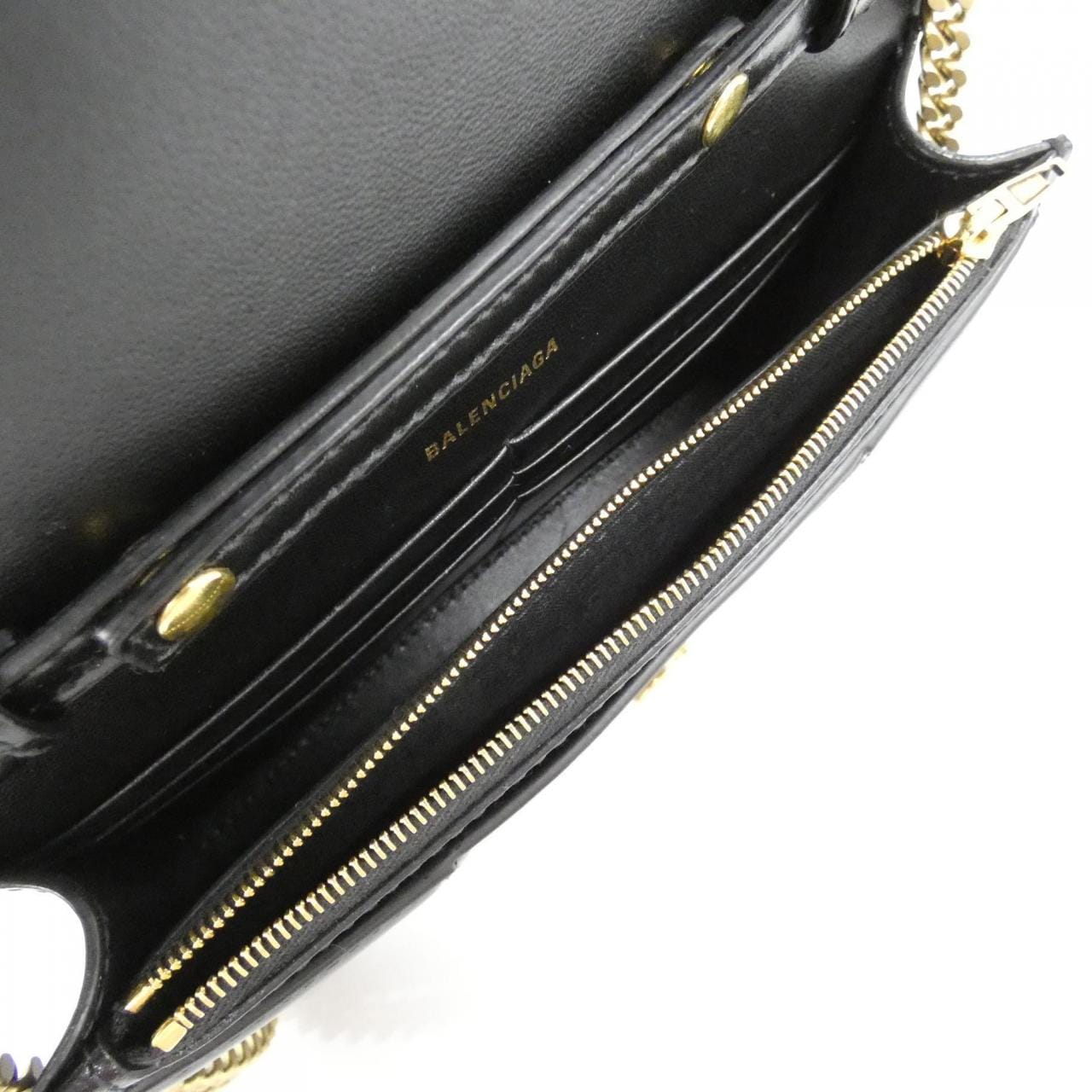 バレンシアガ アワーグラス チェーン ウォレット 656050 1QJ4M チェーンウォレット