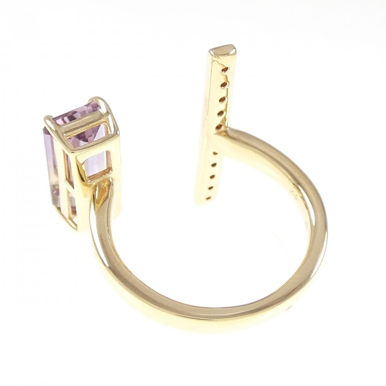 K18YG アメトリン リング 1.91CT