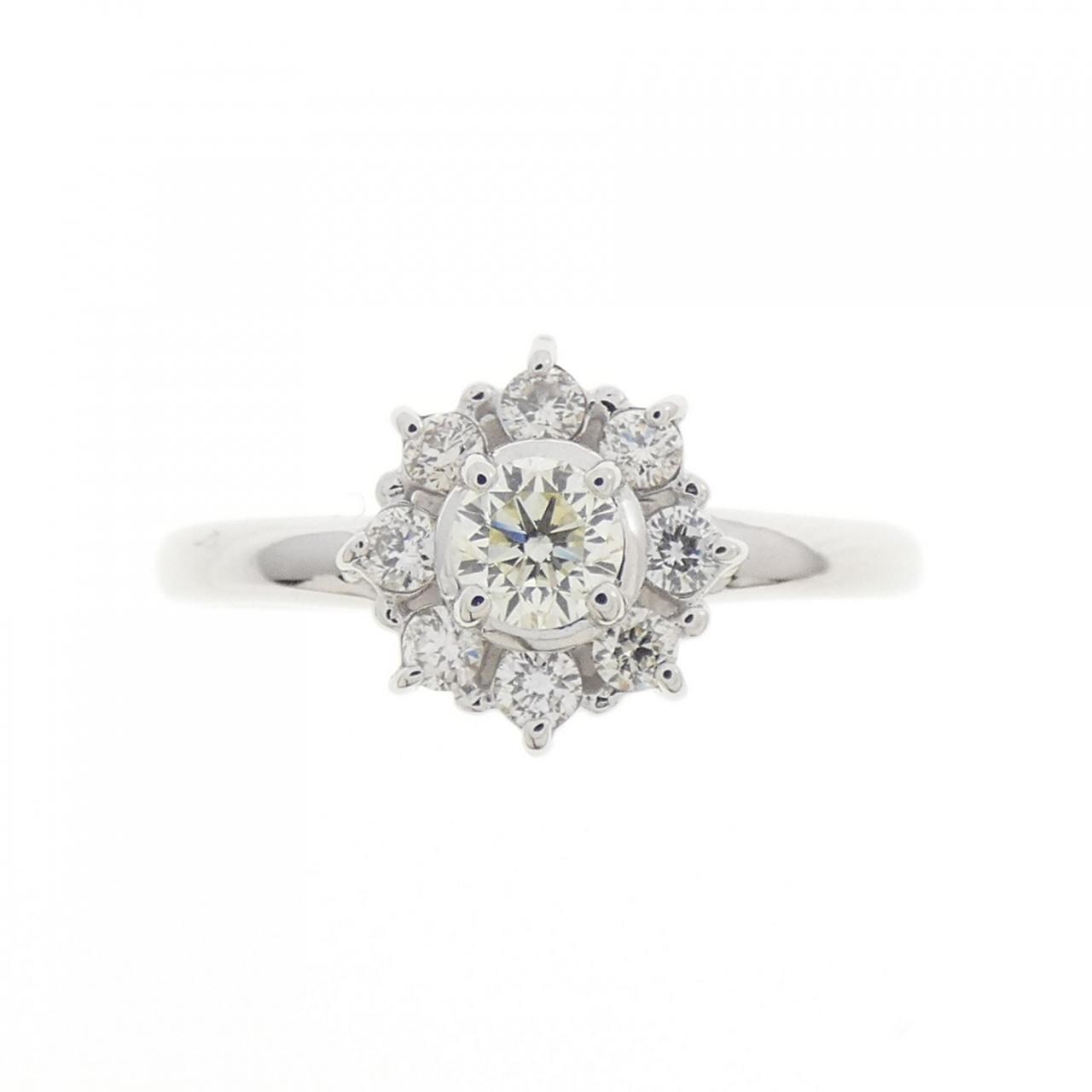 K18WG ダイヤモンド リング 0.35CT