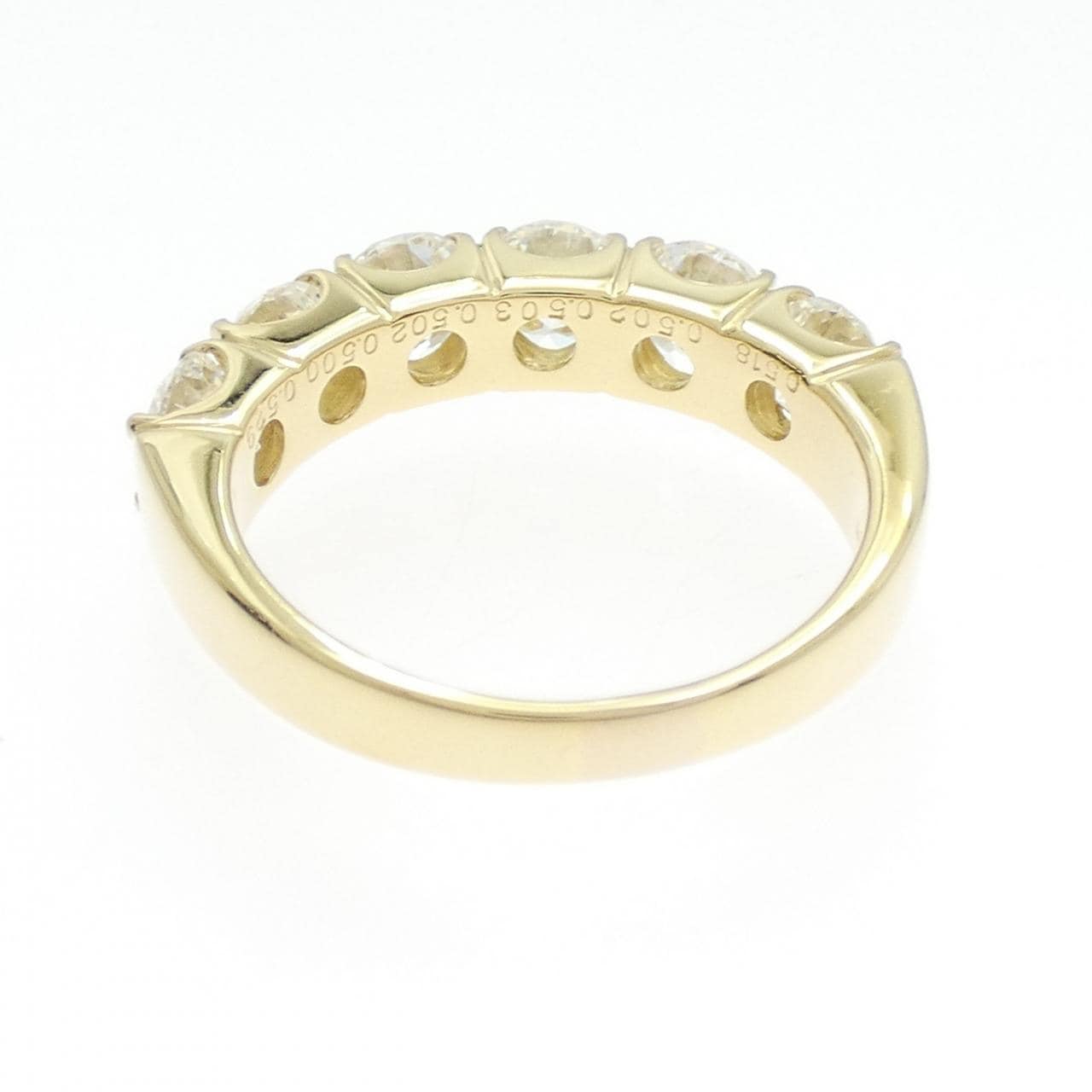 K18YG ダイヤモンド リング 3.054CT F SI1-2 VG-GOOD