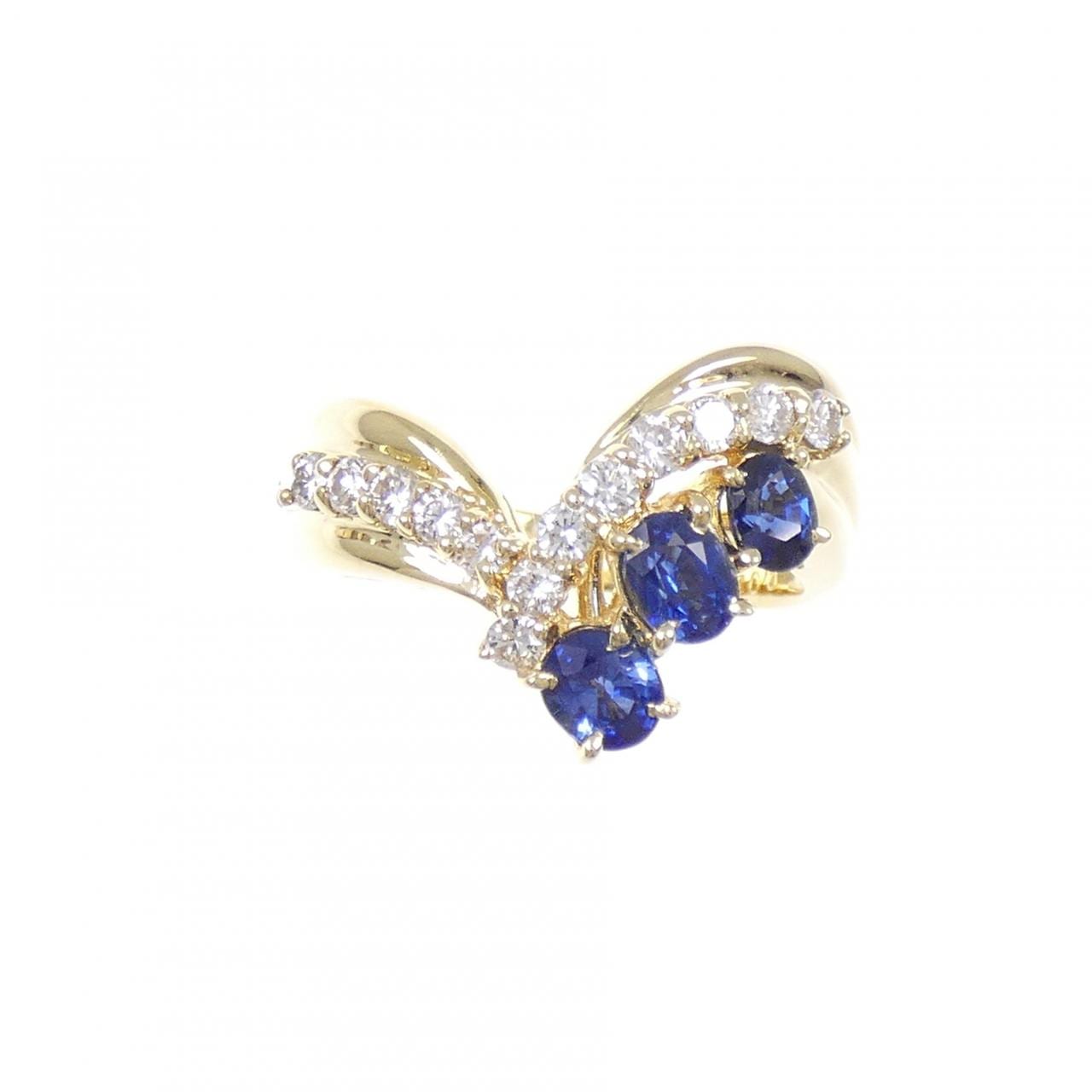 K18YG サファイヤ リング 0.98CT