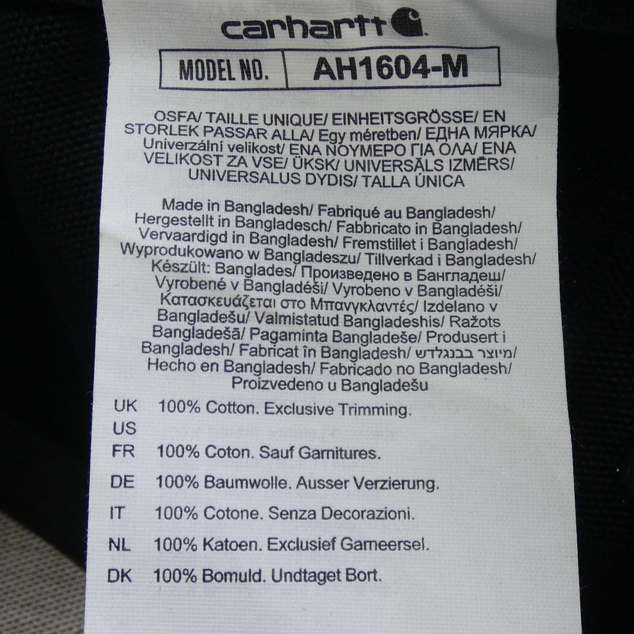 カーハート CARHARTT キャップ