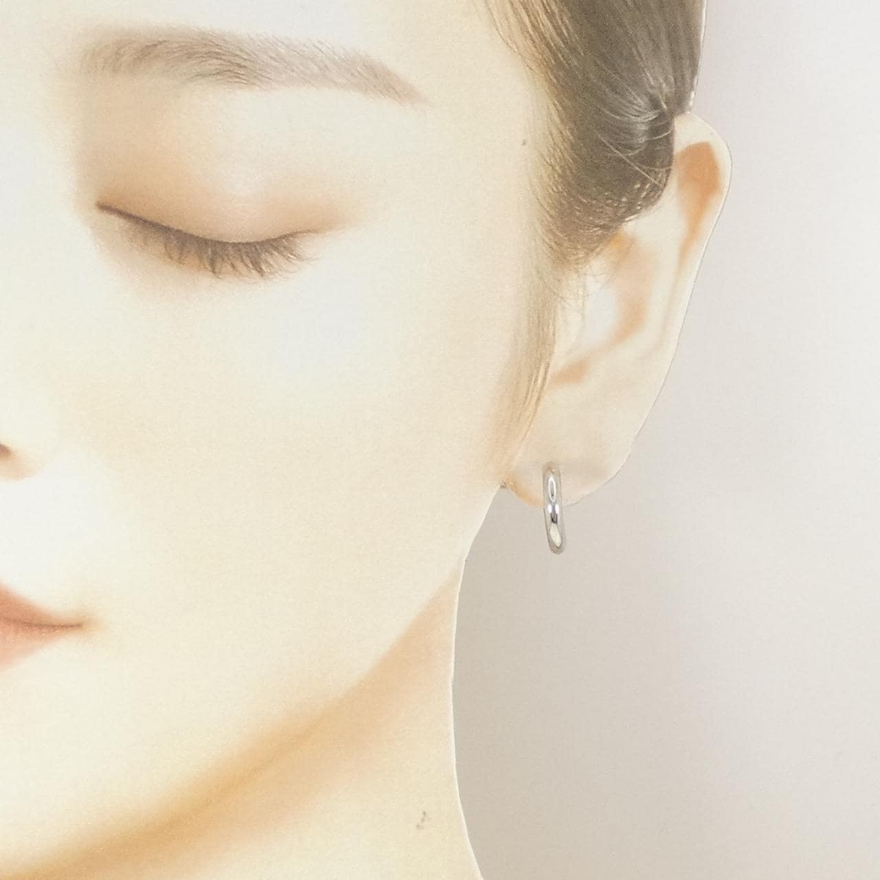 PT900 フープ ピアス 片耳