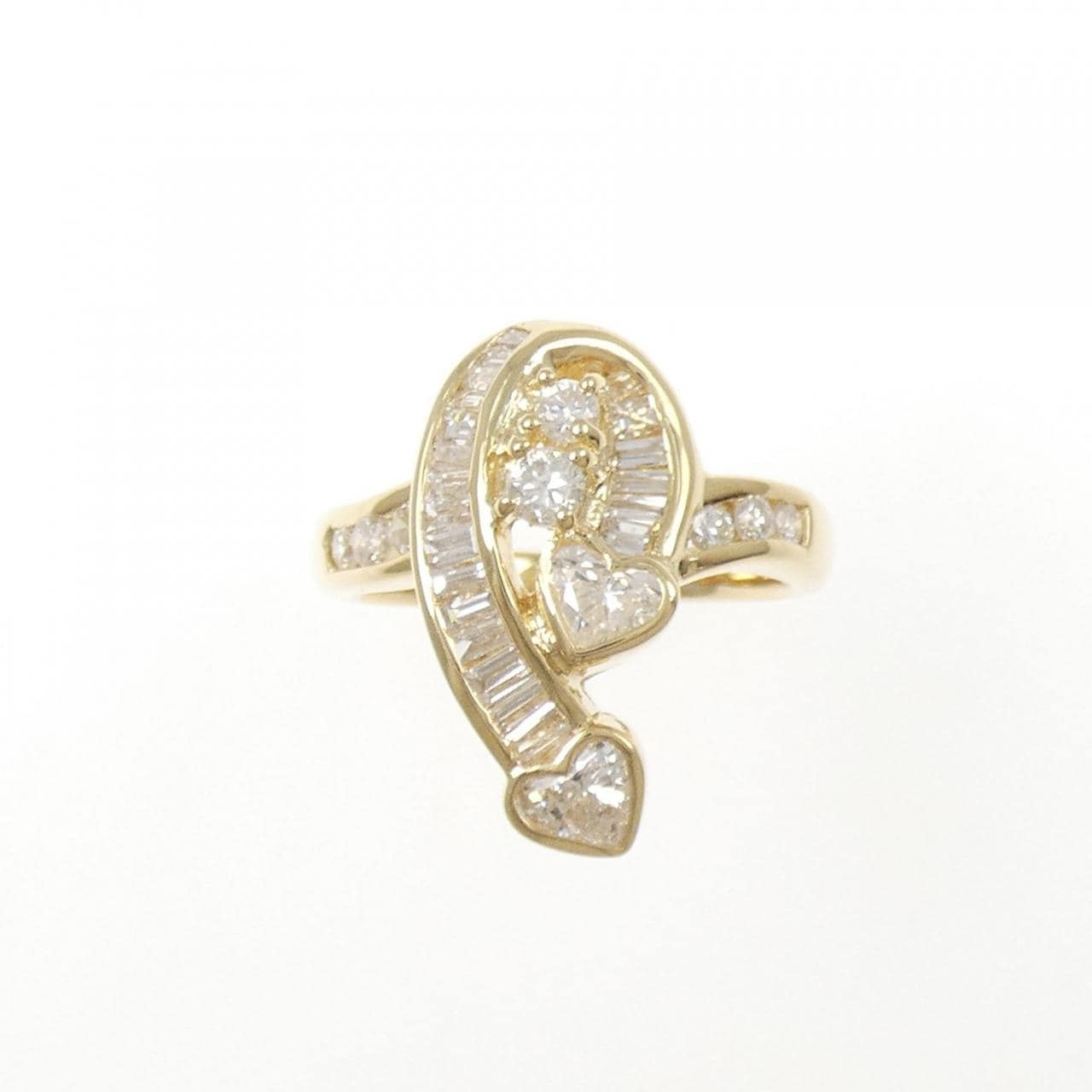 K18YG ダイヤモンド リング 1.29CT