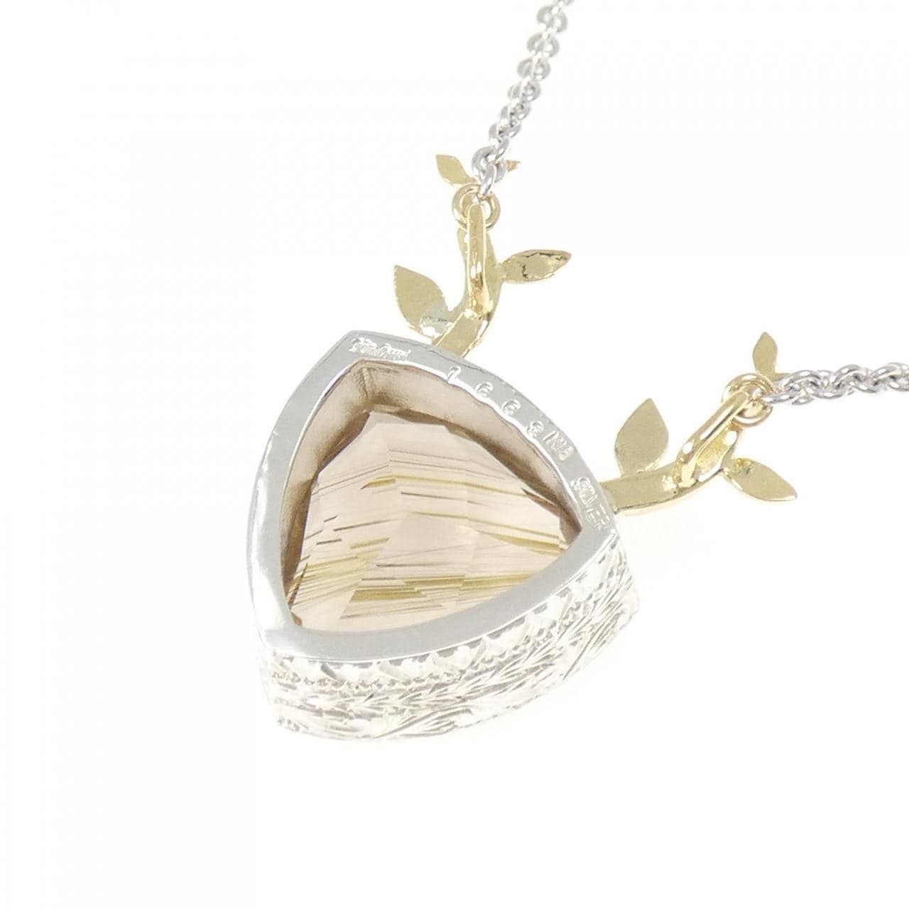 カドミ ルチルクオーツ ネックレス 16.63CT