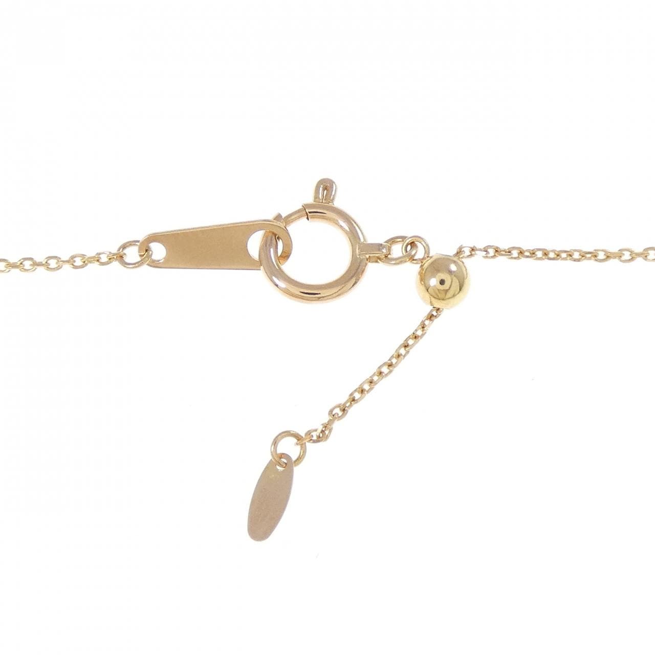 K18PG ホースシュー ダイヤモンド ネックレス 0.20CT