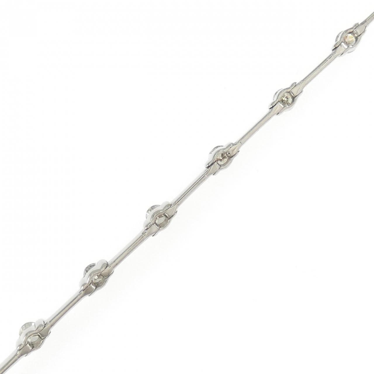 K18WG ダイヤモンド ブレスレット 1.00CT