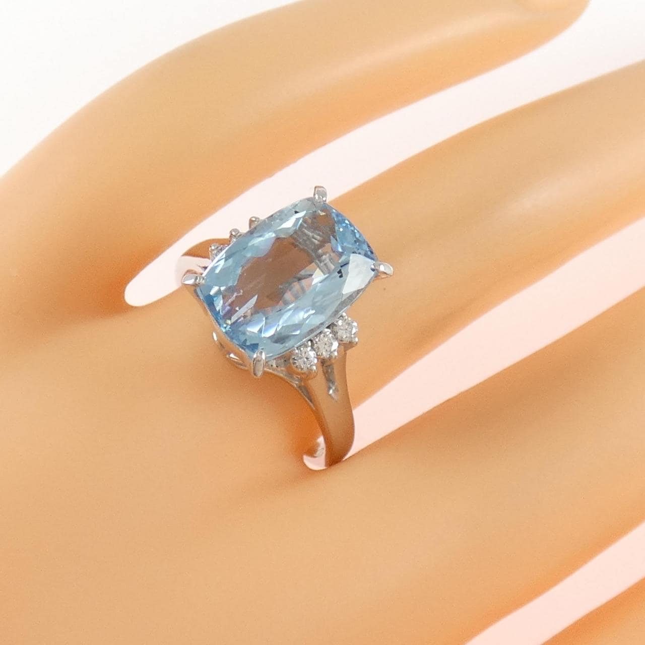 タサキ アクアマリン リング 3.56CT