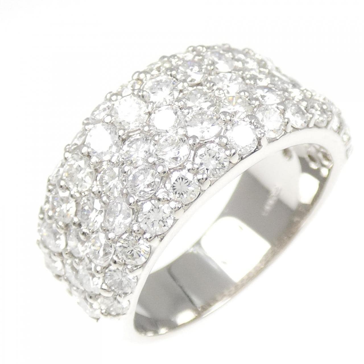 PT900 パヴェ ダイヤモンド リング 2.86CT