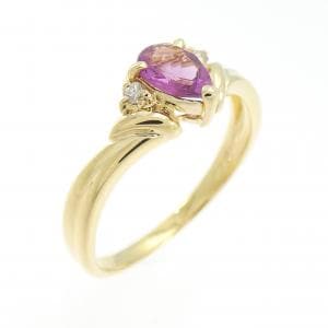 K18YG ガーネット リング