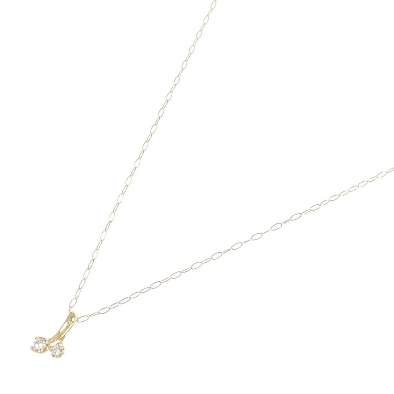 K18YG ダイヤモンド ネックレス 0.03CT