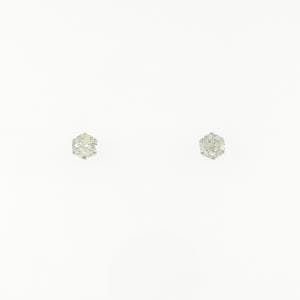 PT900 ソリティア ダイヤモンド ピアス 0.20CT