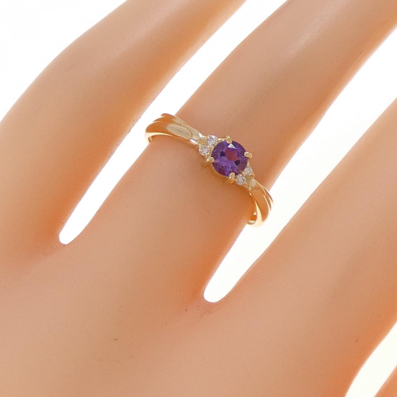 K18YG アメジスト リング