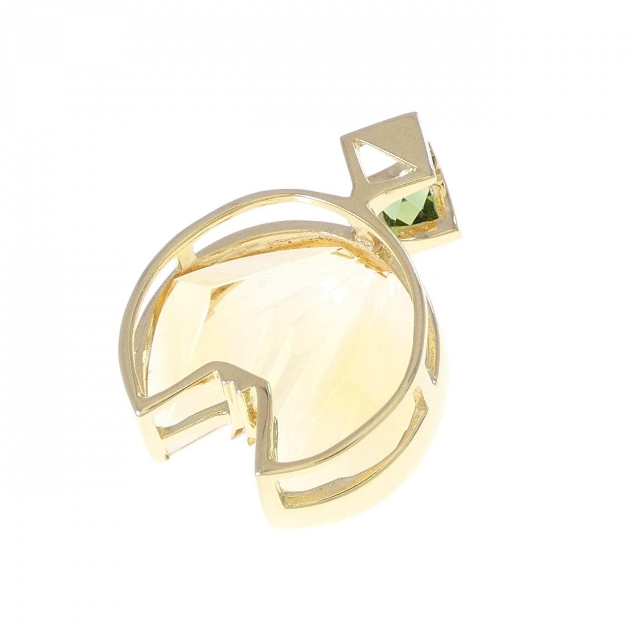 K18YG シトリン ペンダント 7.64CT