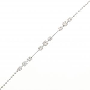 K18WG ダイヤモンド ブレスレット 0.30CT