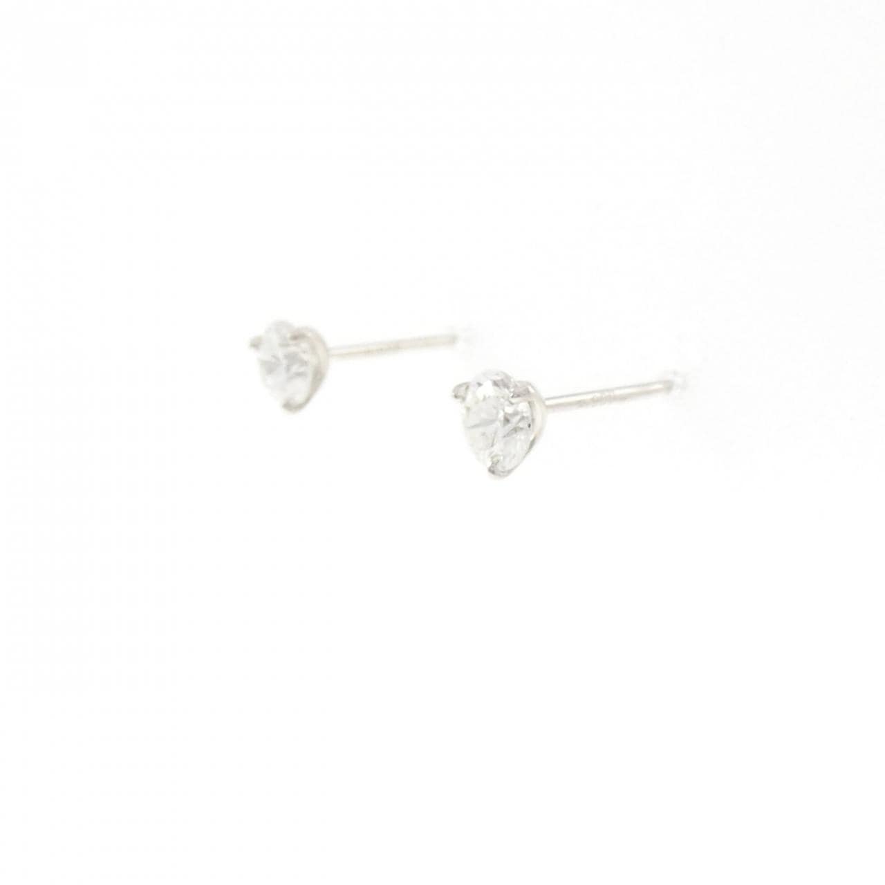 PT900 ソリティア ダイヤモンド ピアス 0.50CT