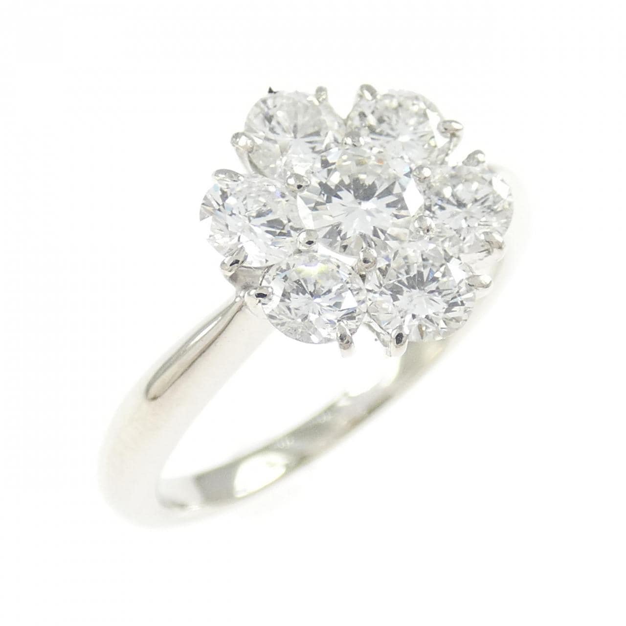 PT900 フラワー ダイヤモンド リング 1.00CT