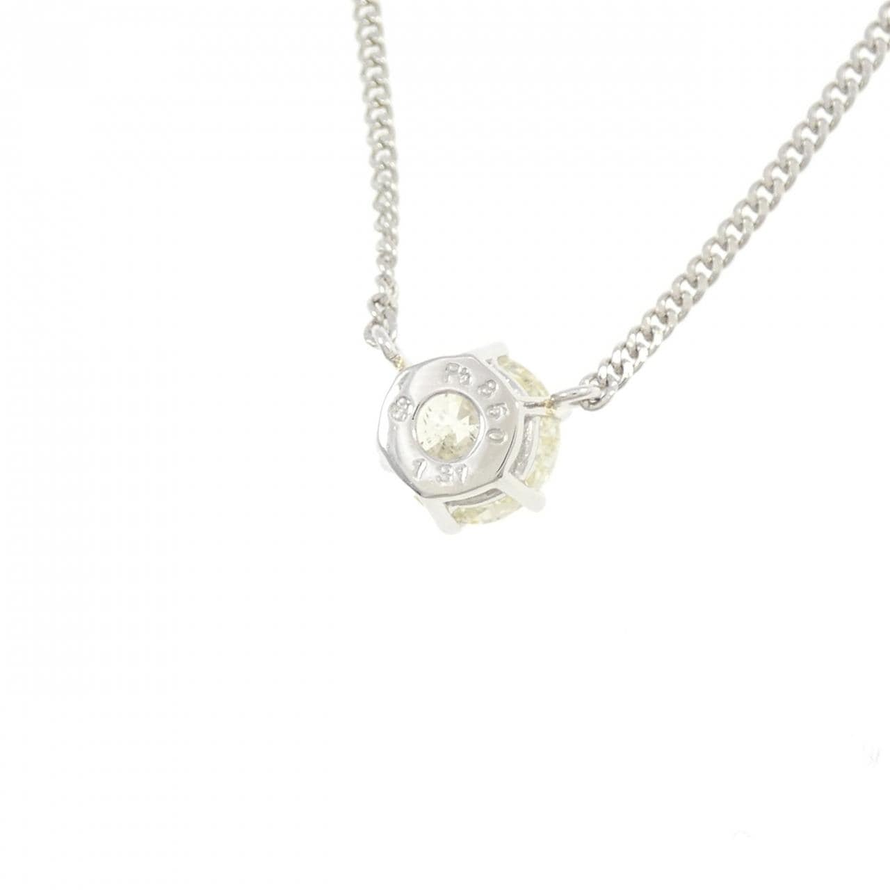 PT850 ソリティア ダイヤモンド ネックレス 1.31CT
