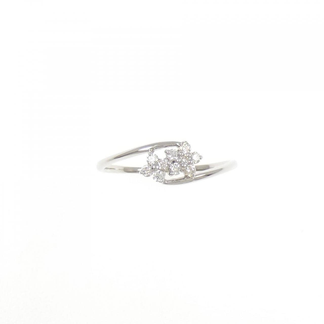 PT950 フラワー ダイヤモンド リング 0.20CT