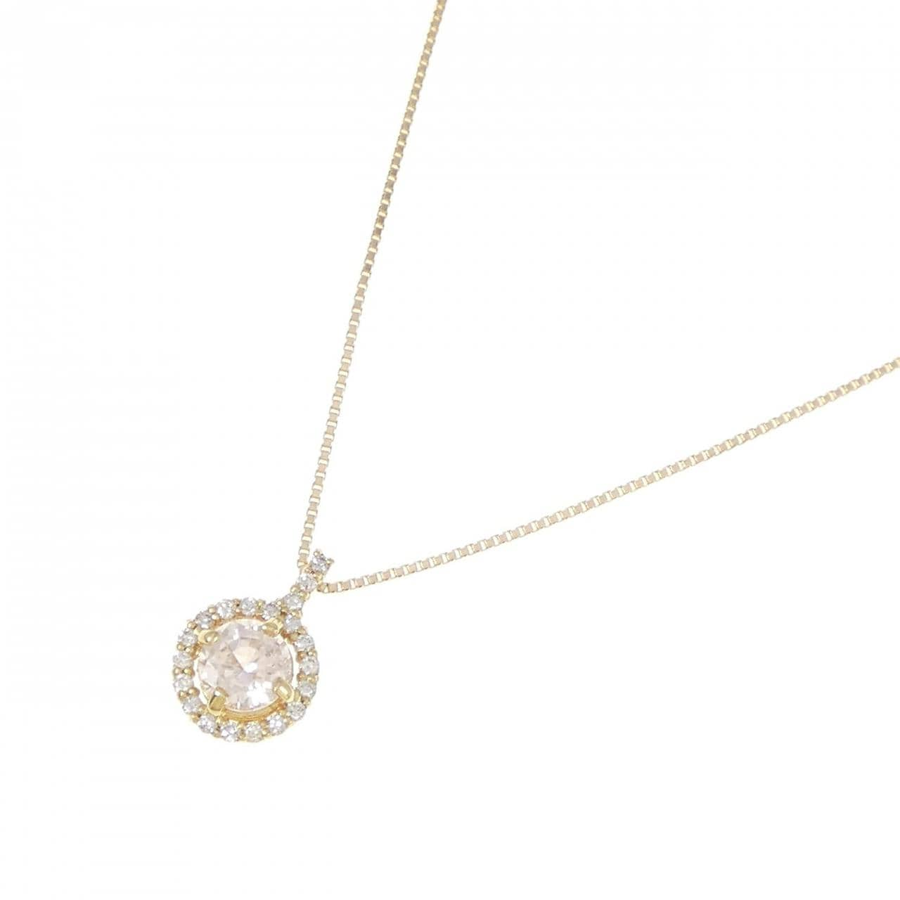 [BRAND NEW] K18YG Sapphire Necklace 0.69CT