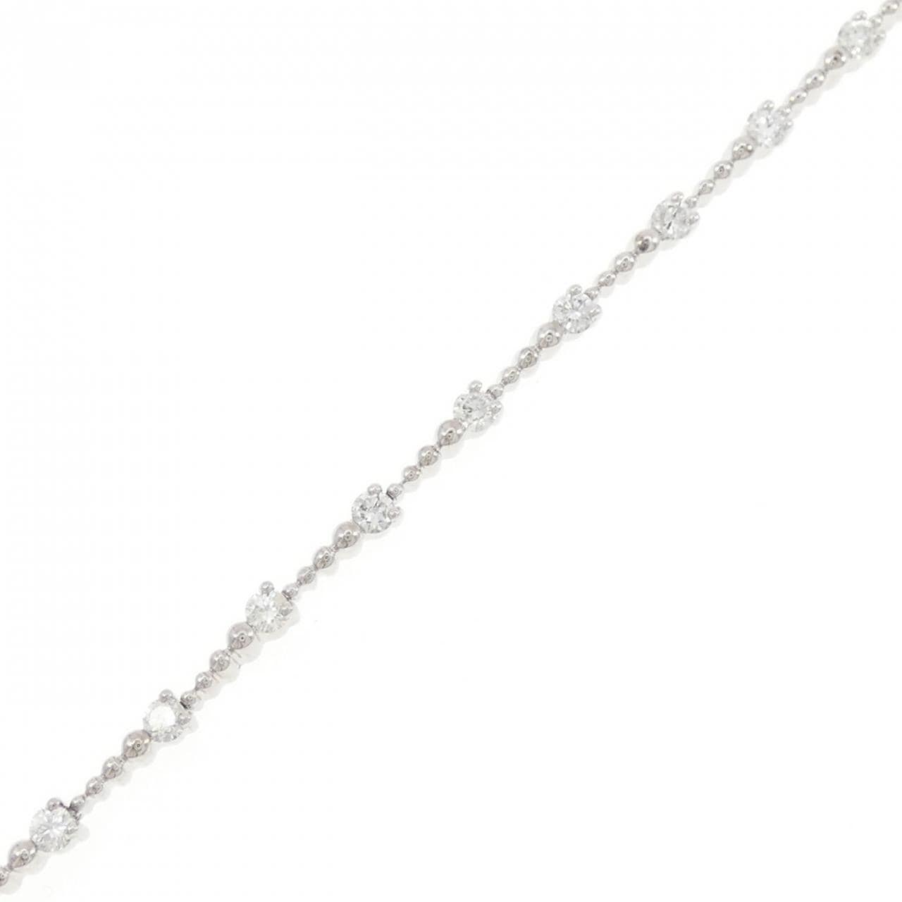 K18WG ダイヤモンド ブレスレット 0.92CT