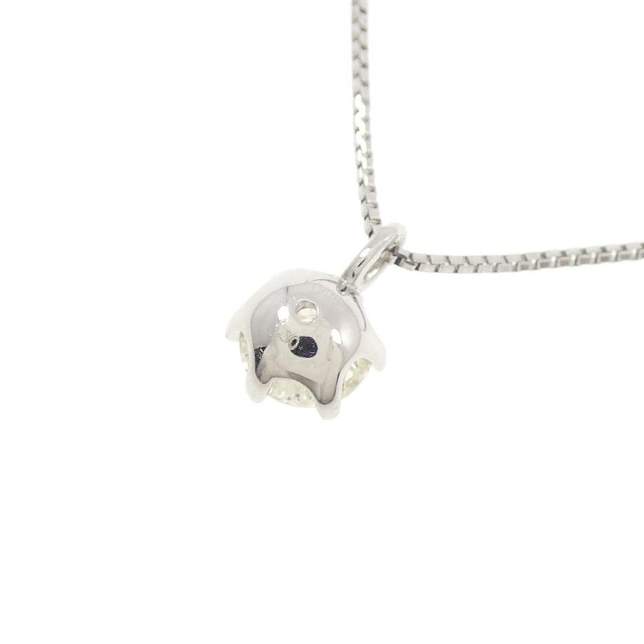 PT900/PT850 ソリティア ダイヤモンド ネックレス 0.30CT