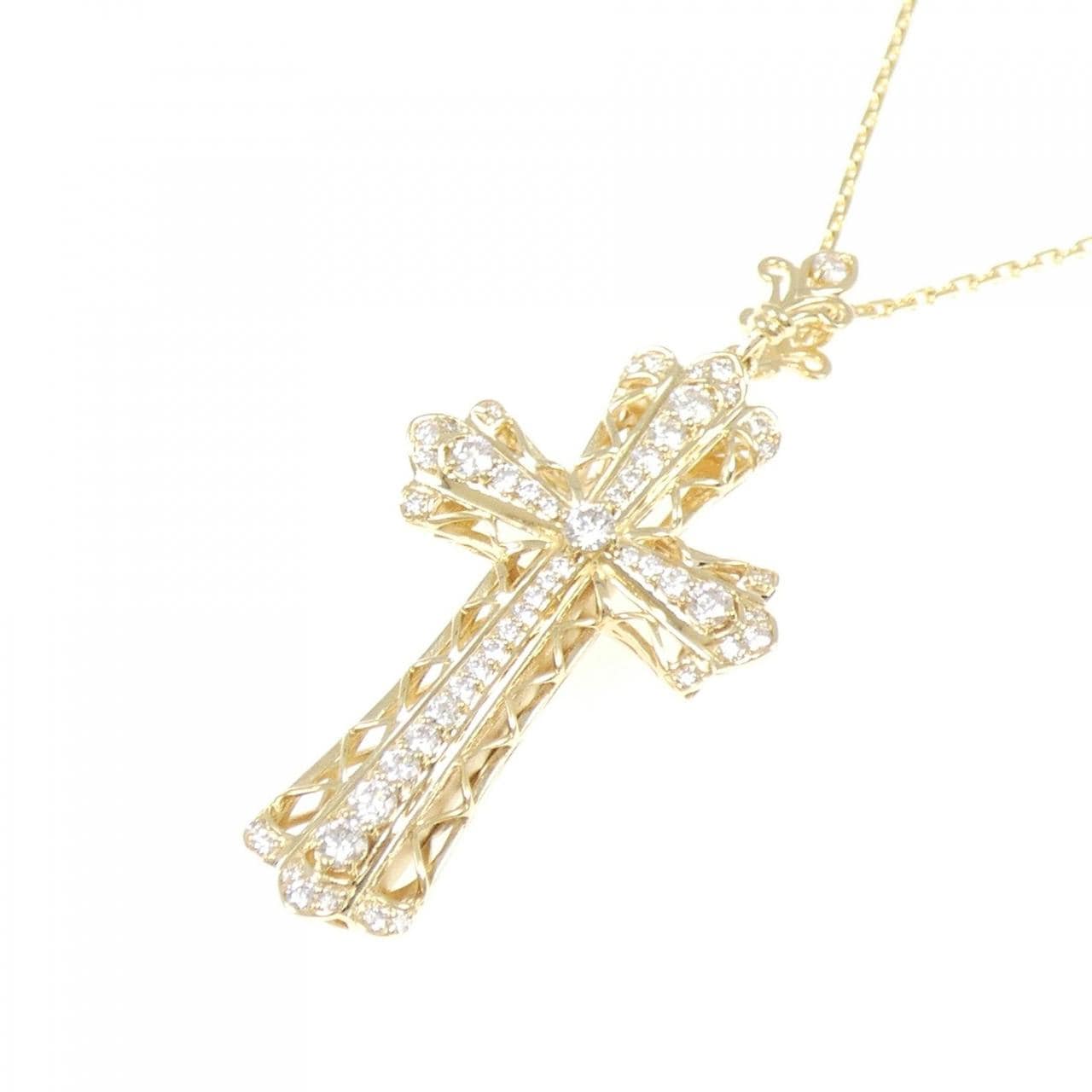 ユキザキ ヨビコ クロス ダイヤモンド ネックレス 0.80CT