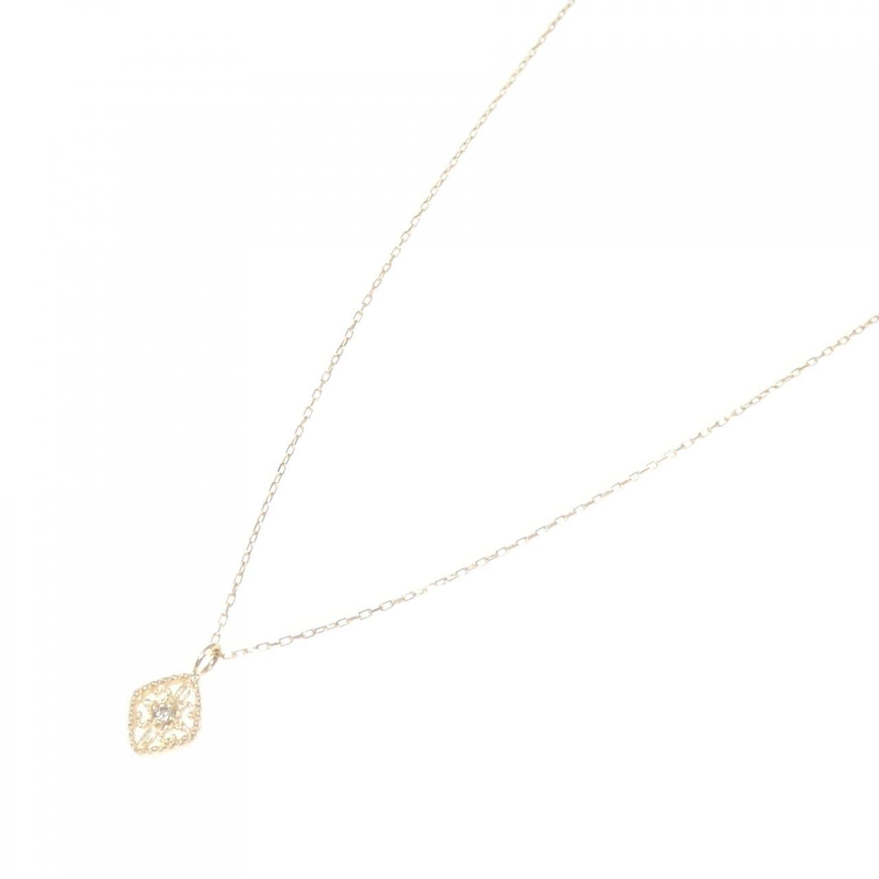 K10YG ダイヤモンド ネックレス 0.01CT