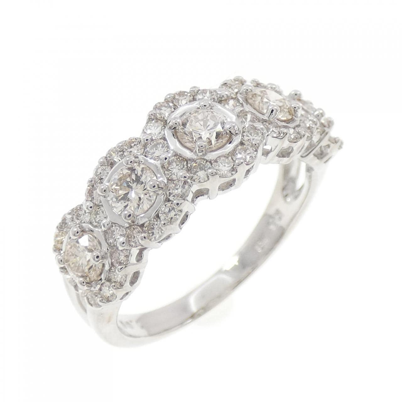 K18WG ダイヤモンド リング 1.00CT