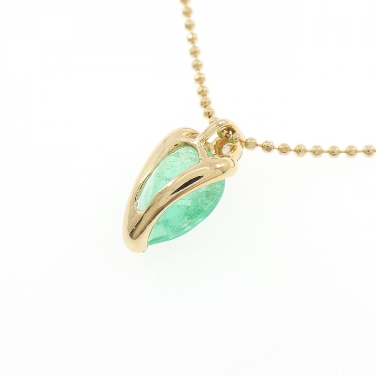 K18YG エメラルド ネックレス