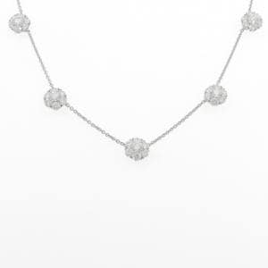 750WG ダイヤモンド ネックレス 5.28CT
