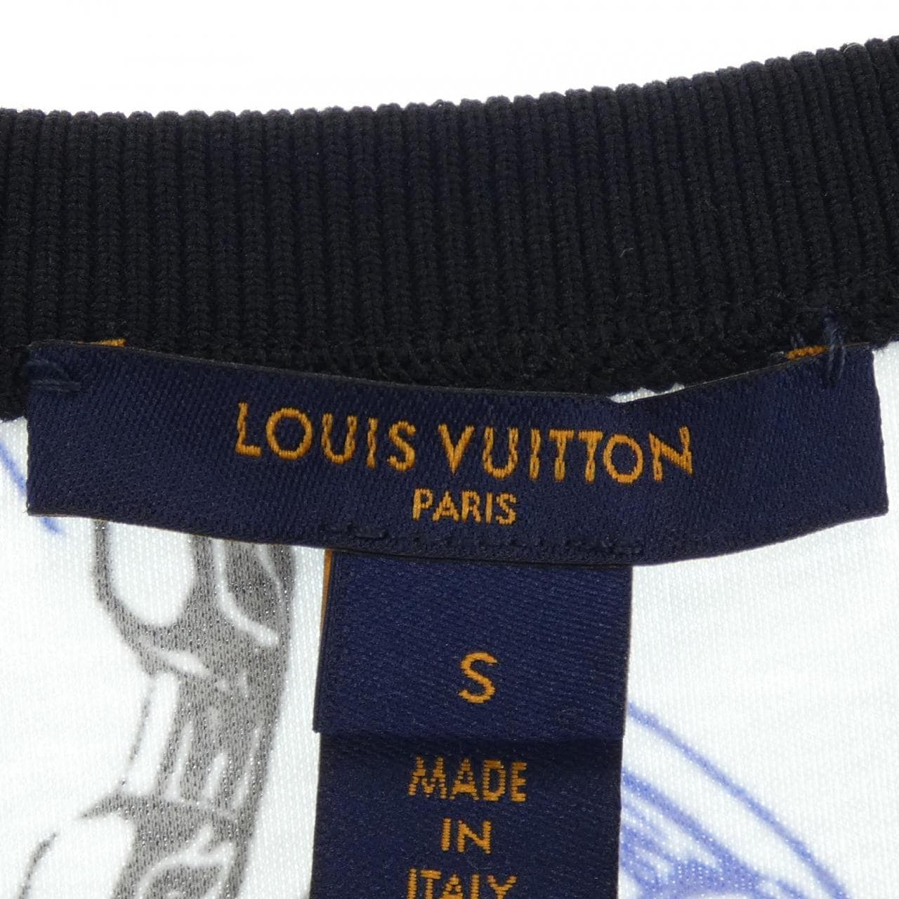 LOUIS VUITTON ルイヴィトン レディース Tシャツ ブラック S-