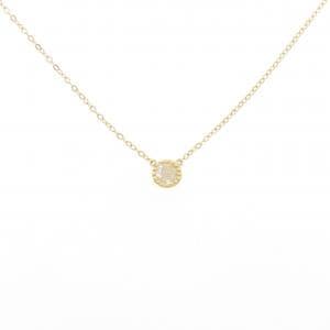 750YG ソリティア ダイヤモンド ネックレス 0.139CT