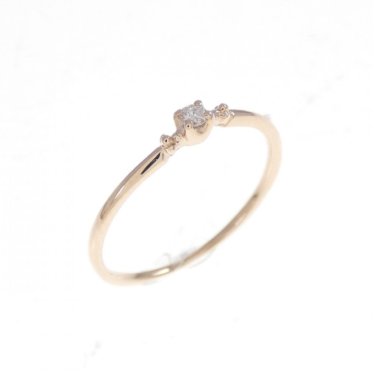 K10PG ダイヤモンド ピンキーリング 0.02CT