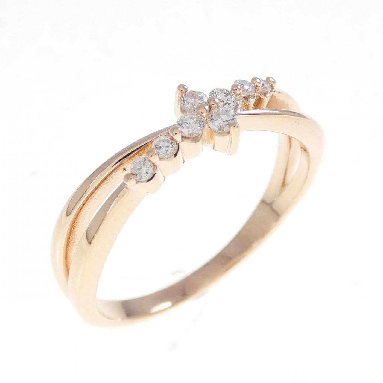 K10PG ダイヤモンド リング 0.12CT