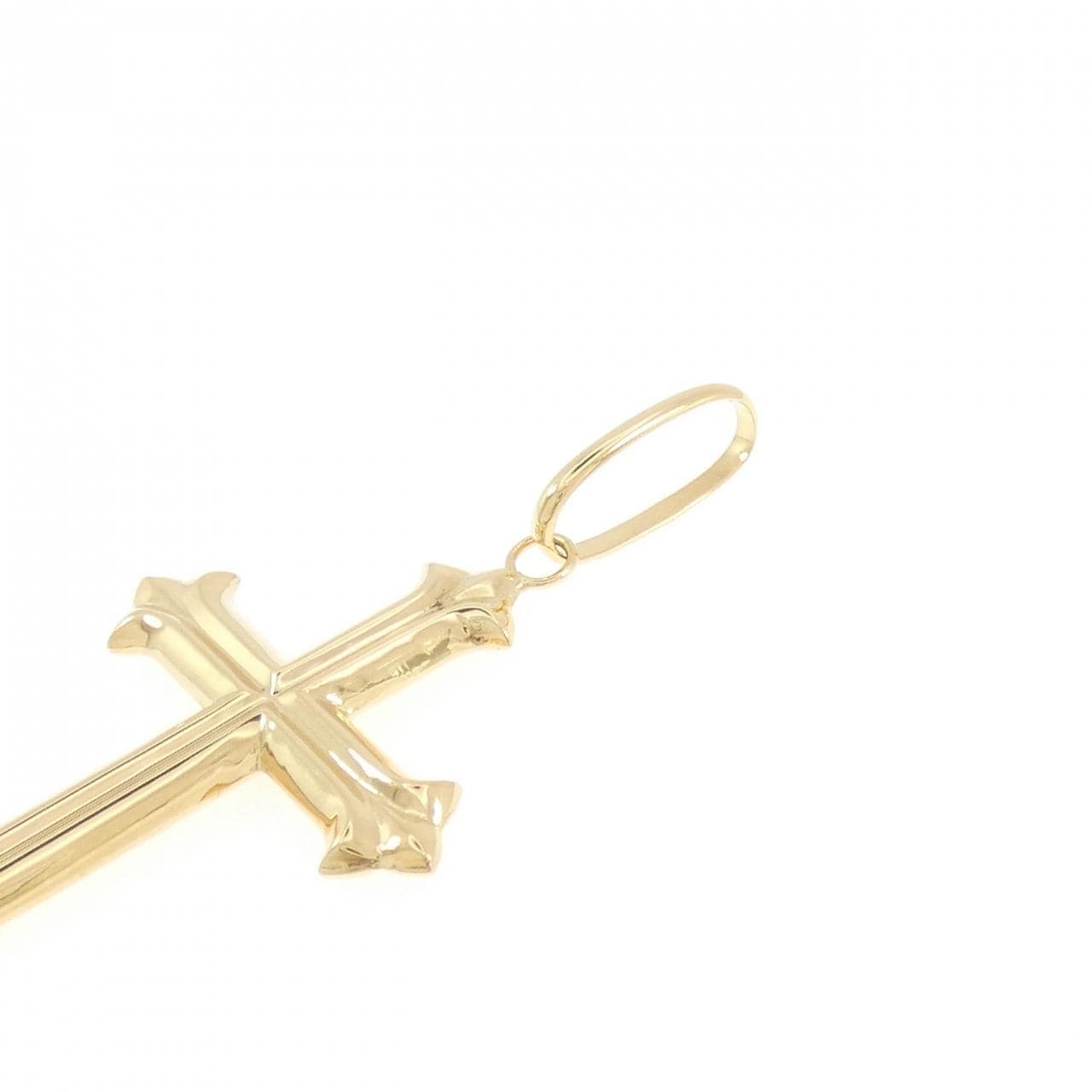 【新品】K18YG クロス ペンダント
