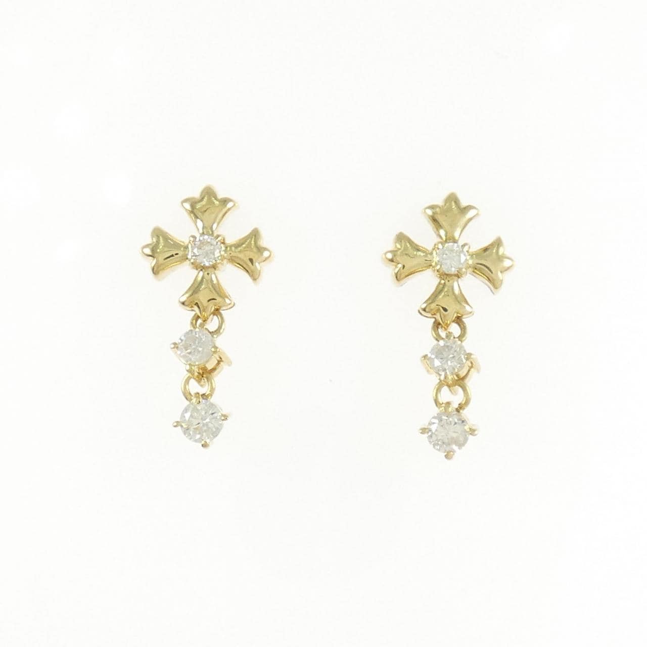 K18YG ダイヤモンド ピアス 0.30CT