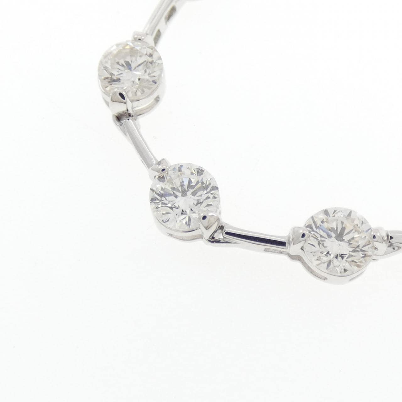 K18WG ダイヤモンド ネックレス 5.00CT