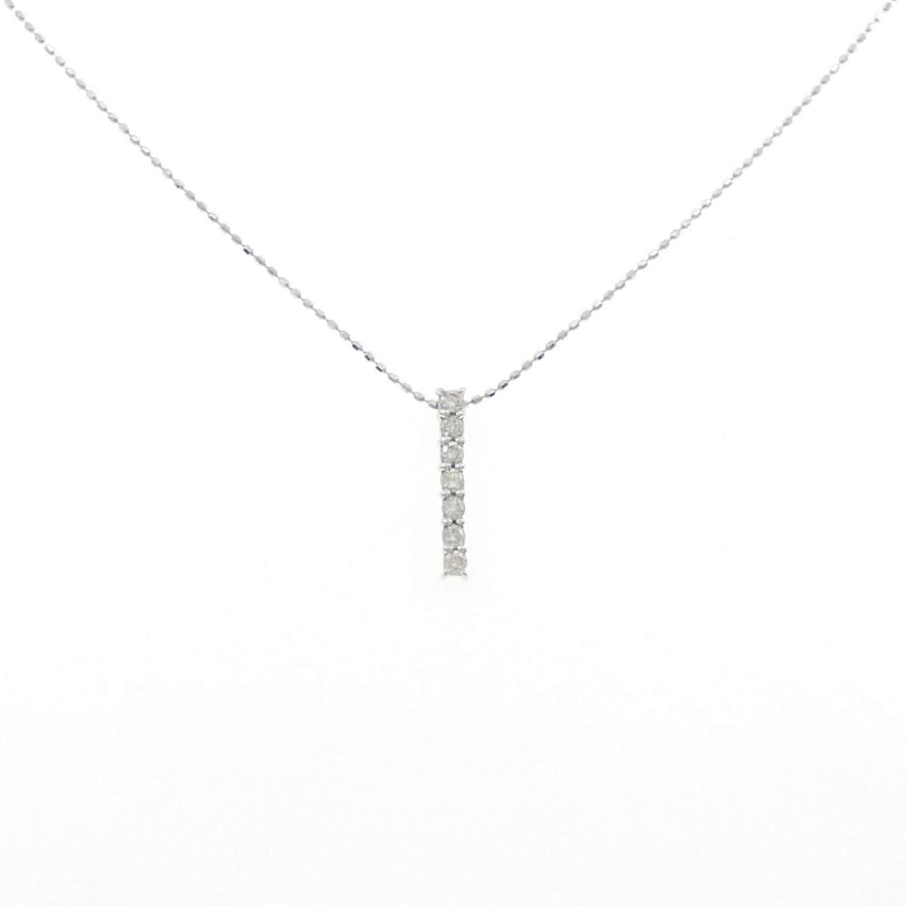 K14WG ダイヤモンド ネックレス 0.15CT