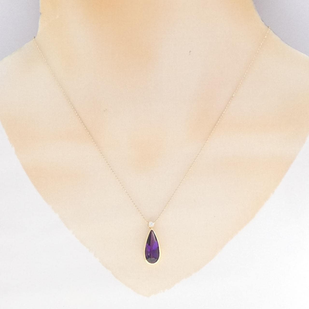 K18YG アメジスト ネックレス