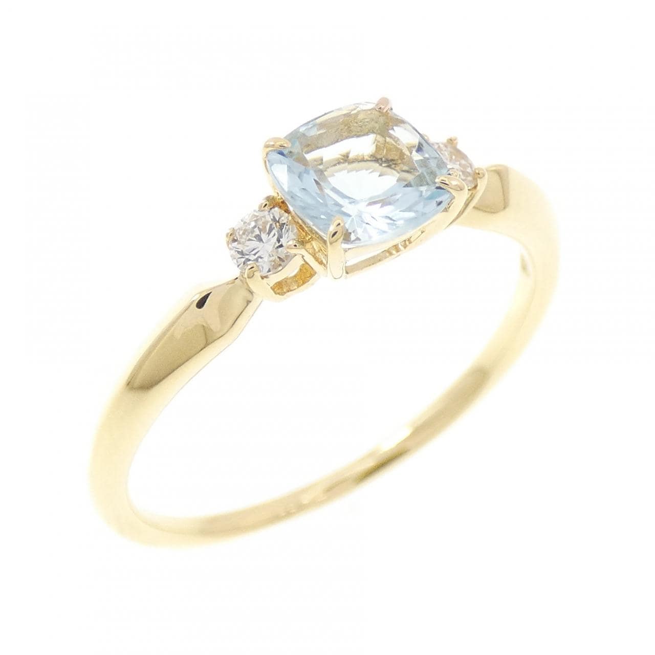 K18YG アクアマリン リング 0.47CT