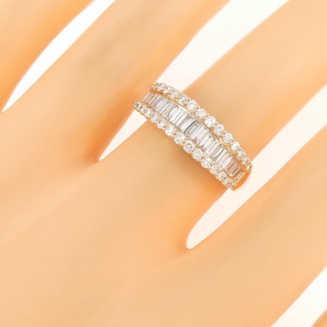 K18PG ダイヤモンド リング 1.00CT
