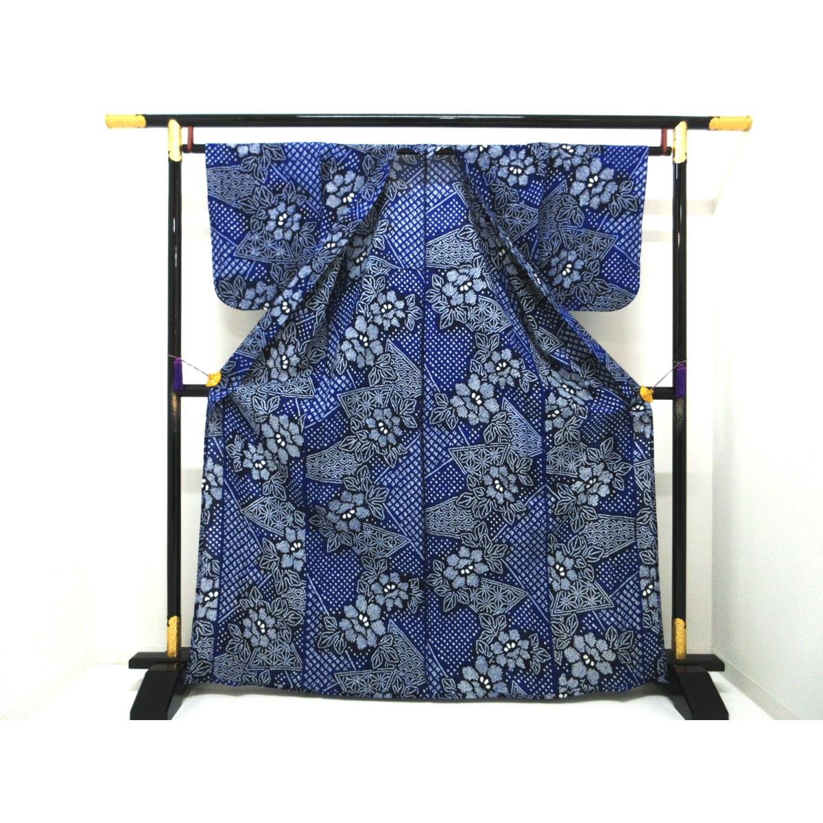 【未使用品】女ゆかた　総絞り