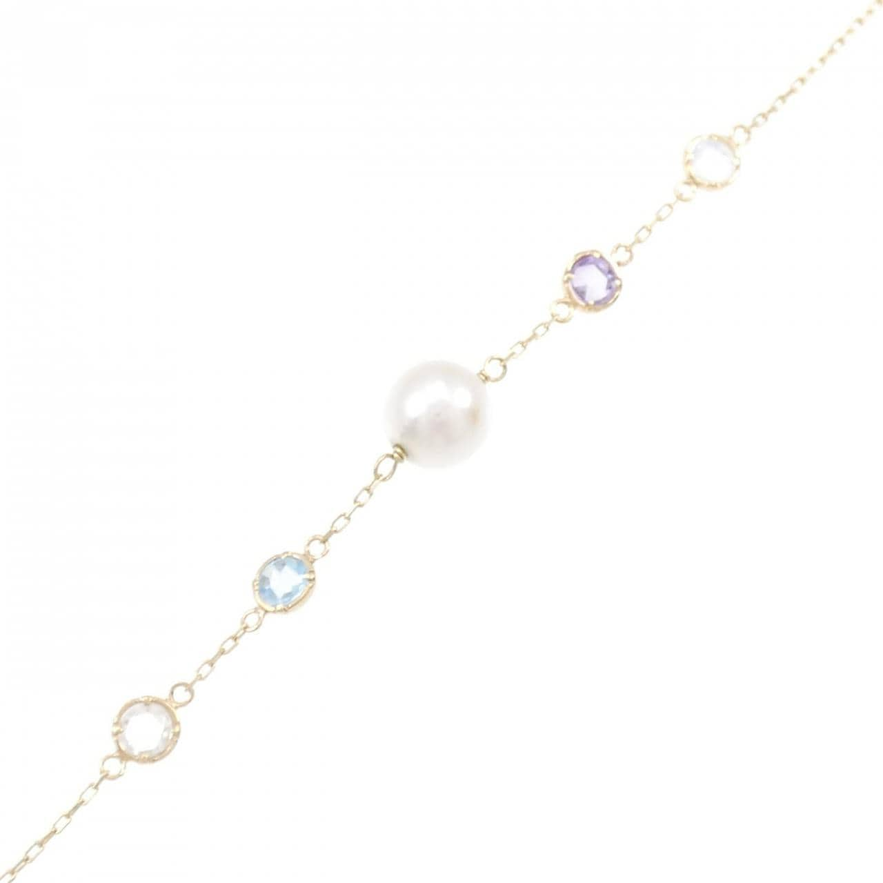 K10YG Akoya pearl bracelet 6.3mm