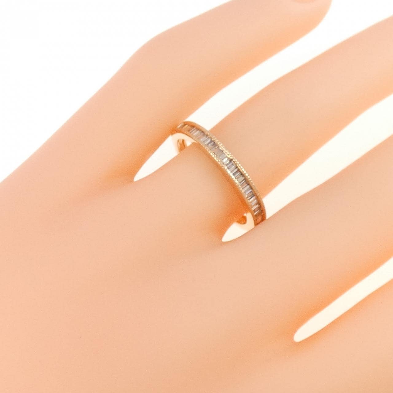 K18PG ダイヤモンド リング 0.25CT