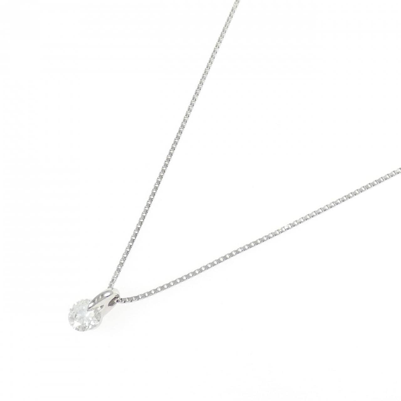 PT900 ソリティア ダイヤモンド ネックレス 0.509CT