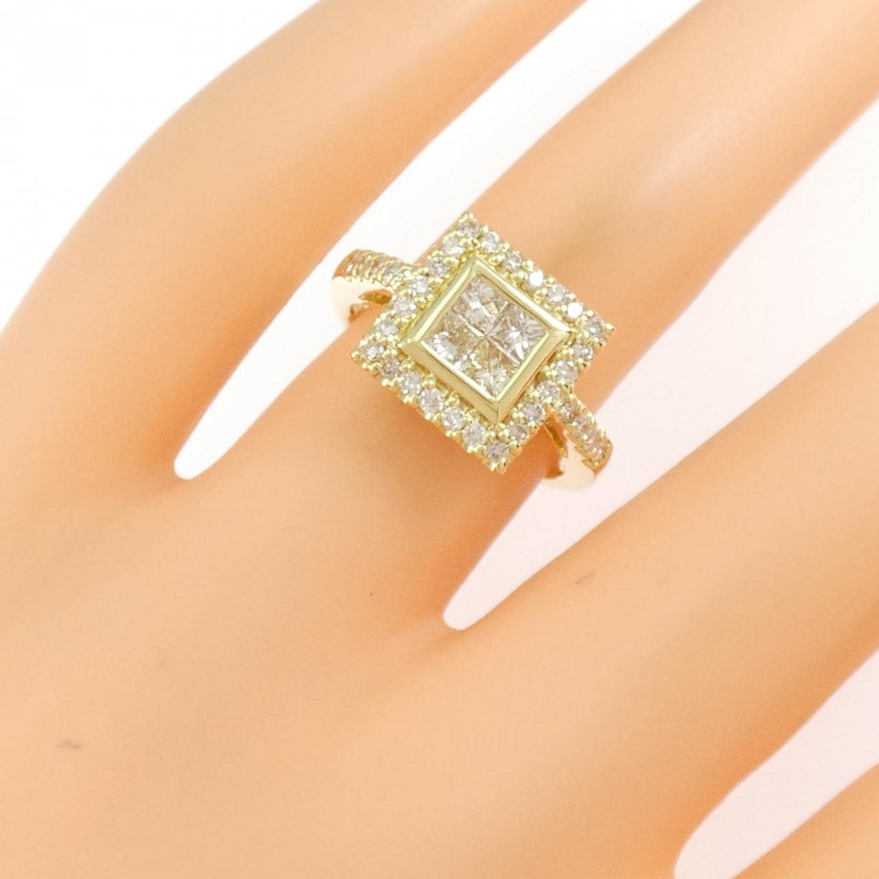 K18YG ダイヤモンド リング 1.00CT